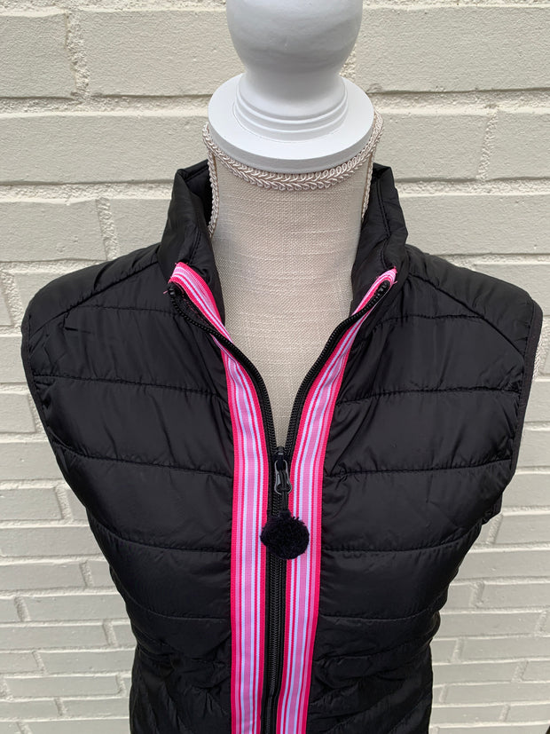 Maggie May Ribbon Puffer Vest (PF29)