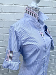 Casie2 Banker Stripe Oxford Shirt (Casie2 09)
