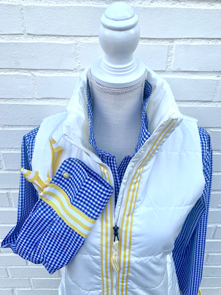 Maggie May Ribbon Puffer Vest (PF30)