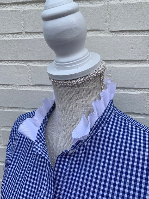 Barbara Ann Royal Gingham Shirt (BAG-Royal)