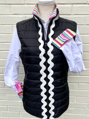 SALE - M ONLY - Maggie May Jumbo Ric Rac Puffer Vest (PF24) *FINAL SALE*