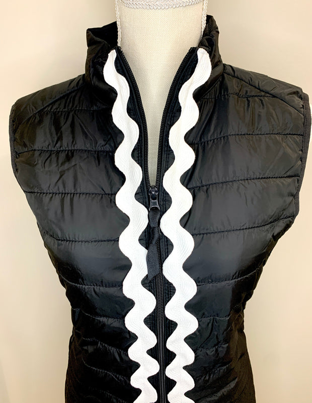 SALE - M ONLY - Maggie May Jumbo Ric Rac Puffer Vest (PF24) *FINAL SALE*