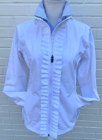 Sailor Soft Shell Jacket - White w White Ribbon (SLR02)