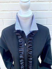 Sailor Soft Shell Jacket - Black w Black Ruffle Ribbon (SLR03)