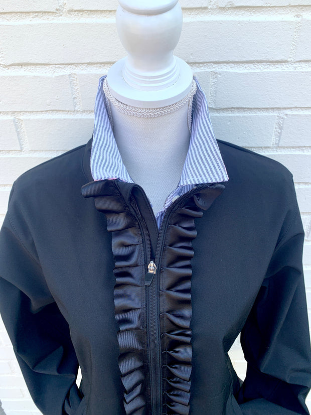 Sailor Soft Shell Jacket - Black w Black Ribbon (SLR03)