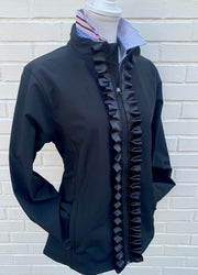 Sailor Soft Shell Jacket - Black w Black Ruffle Ribbon (SLR03)