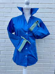 SALE - L ONLY Ann 3/4 Sleeve Ribbon Tie Shirt (Ann01) *FINAL SALE*