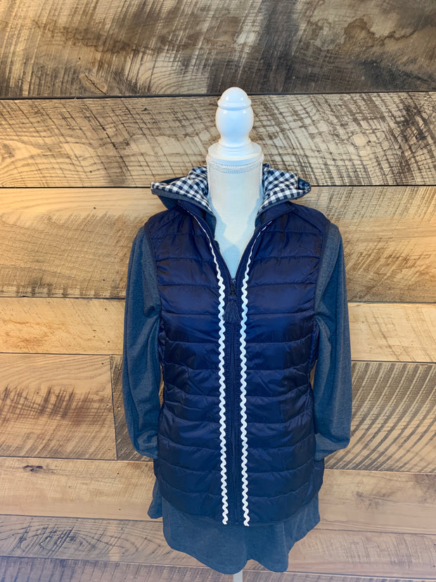 Maggie May Ric Rac Puffer Vest (PF08)
