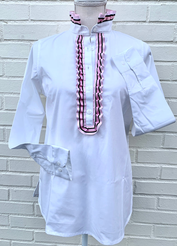 Sandy Popover Ribbon Placket Tunic (TP09)