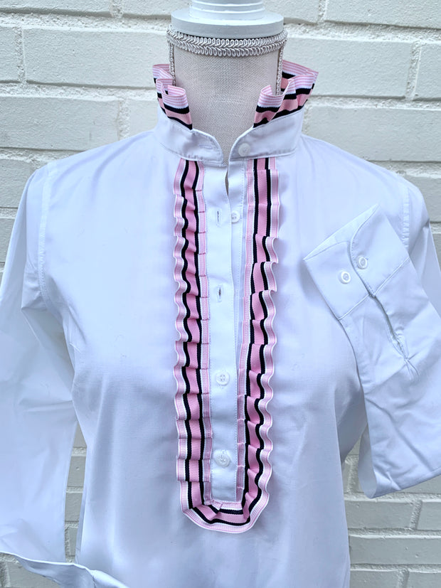 Sandy Popover Ribbon Placket Tunic (TP09)