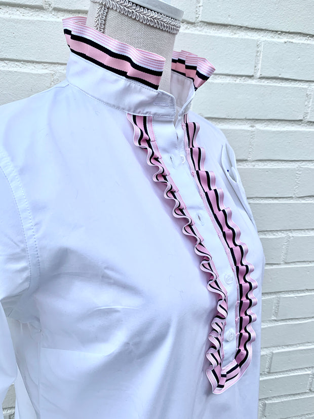 Sandy Popover Ribbon Placket Tunic (TP09)
