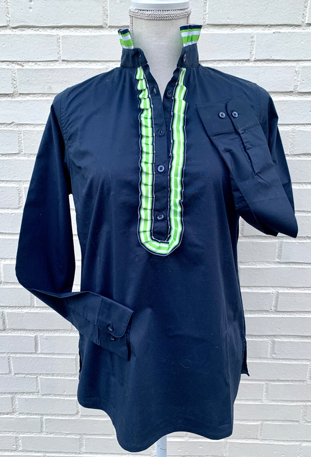 Sandy Popover Ribbon Placket Tunic (TP10)