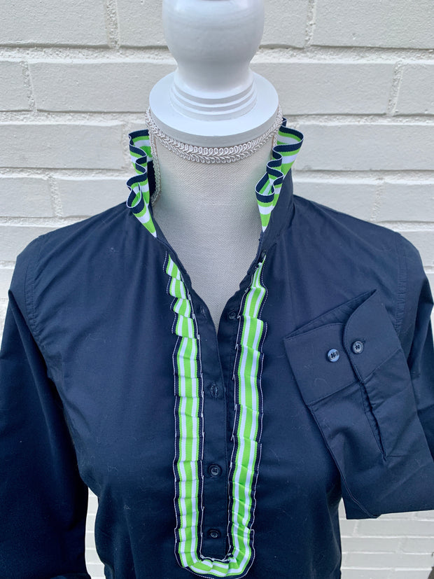 Sandy Popover Ribbon Placket Tunic (TP10)