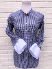 Barbara Ann Navy Gingham Shirt (BAG-Navy)