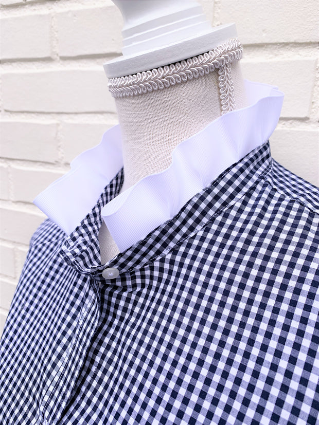 Barbara Ann Navy Gingham Shirt (BAG-Navy)