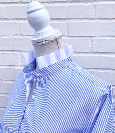 Scarlett Blue Banker Stripe Oxford Shirt (ScarBBlu)