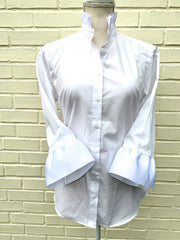 Barbara Ann Ribbon Trim Shirt (S34RW)