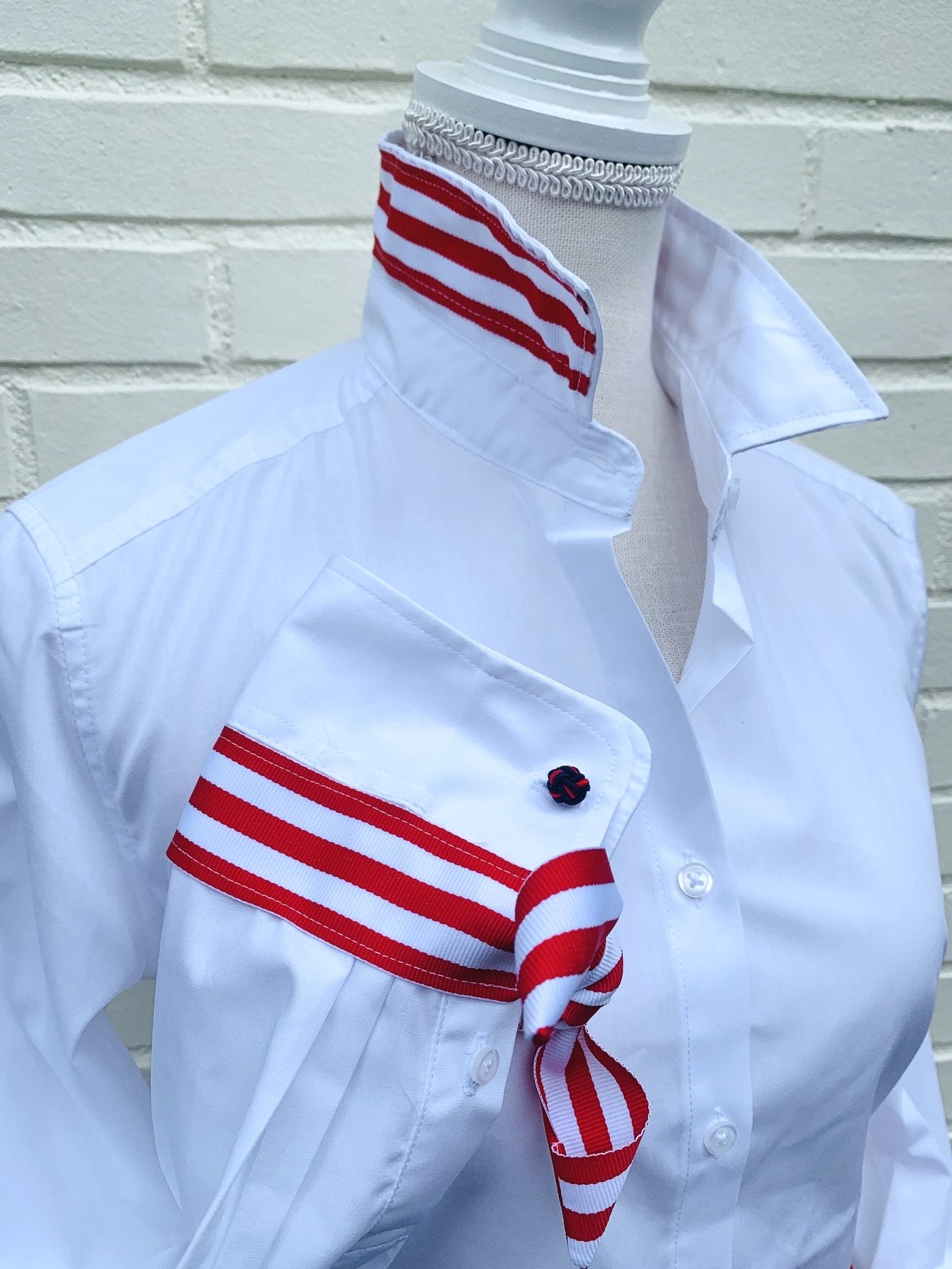 Audrey Ribbon French Cuff Shirt (RFC06) – Pearly Vine