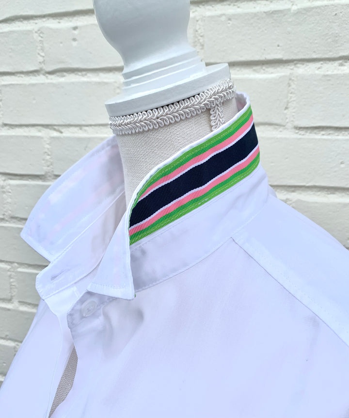 SALE - S ONLY - Audrey Ribbon French Cuff Shirt (RFC05) *FINAL SALE*