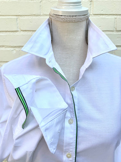 Casie Striped Ribbon Oxford Shirt (Casie 01)