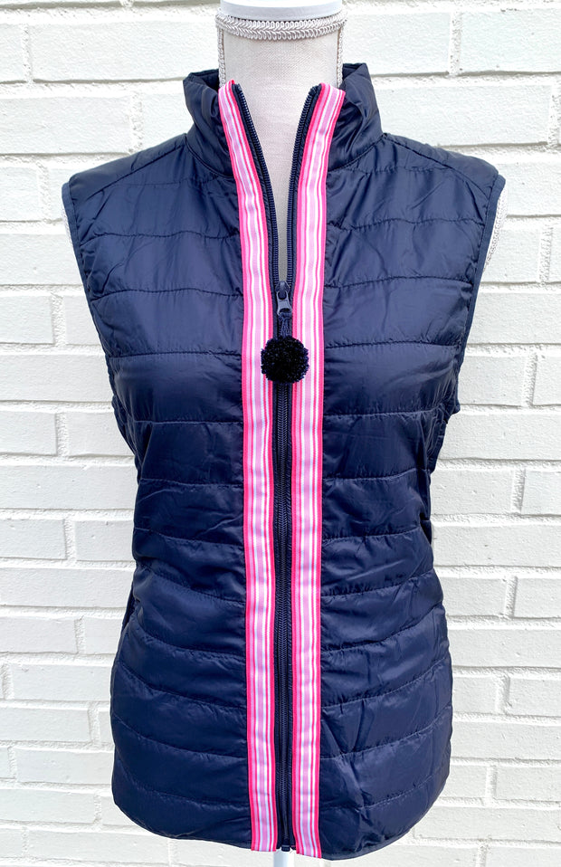 Maggie May Ribbon Puffer Vest (PF01)