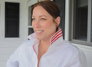 Casie Striped Ribbon Oxford Shirt (Casie 05)