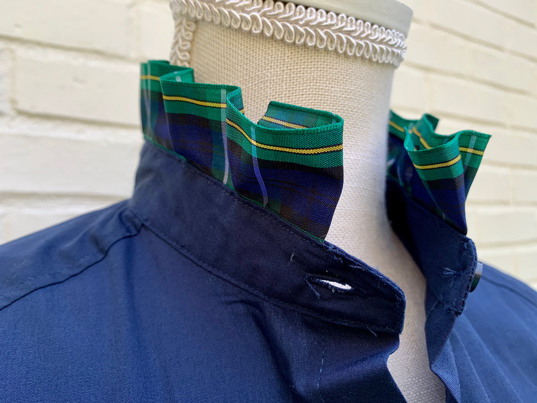 SALE - M ONLY - Dionne Holiday Plaid Ribbon Shirt - (HR03) *FINAL SALE*