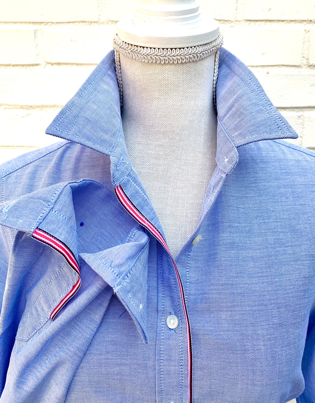 Casie Striped Ribbon Oxford Shirt (Casie 02)