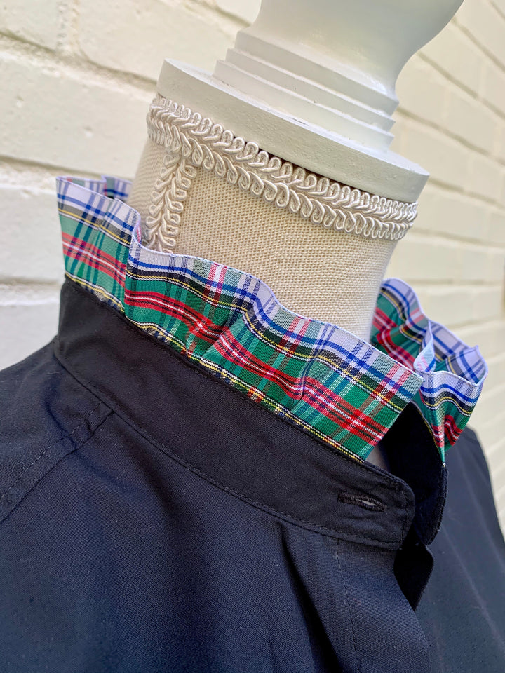 SALE - M ONLY - Dionne Holiday Plaid Ribbon Shirt - (HR01) *FINAL SALE*