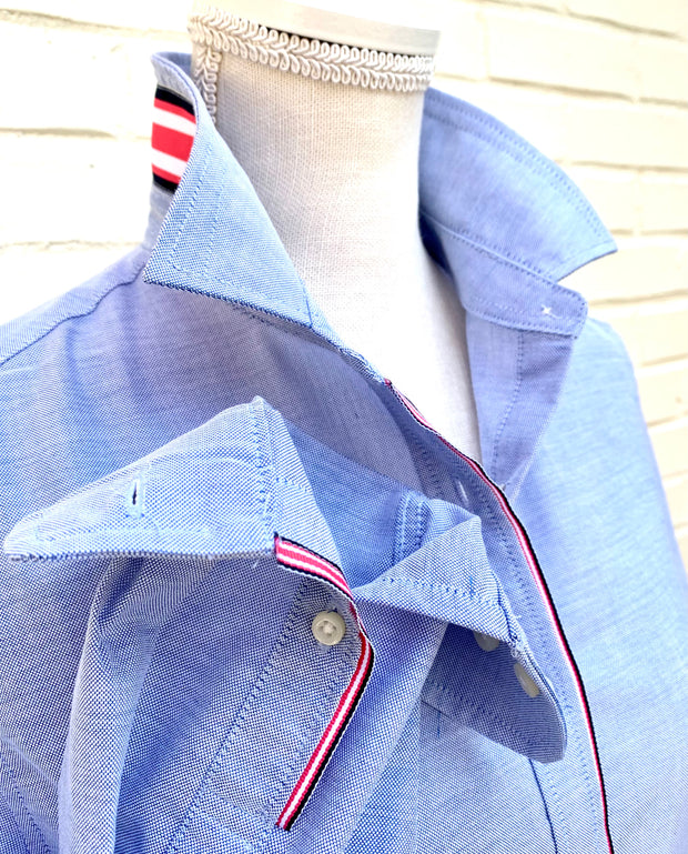 Casie Striped Ribbon Oxford Shirt (Casie 02)