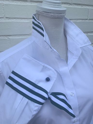 SALE XS ONLY - Audrey Ribbon French Cuff Shirt (RFC07)  **FINAL SALE**